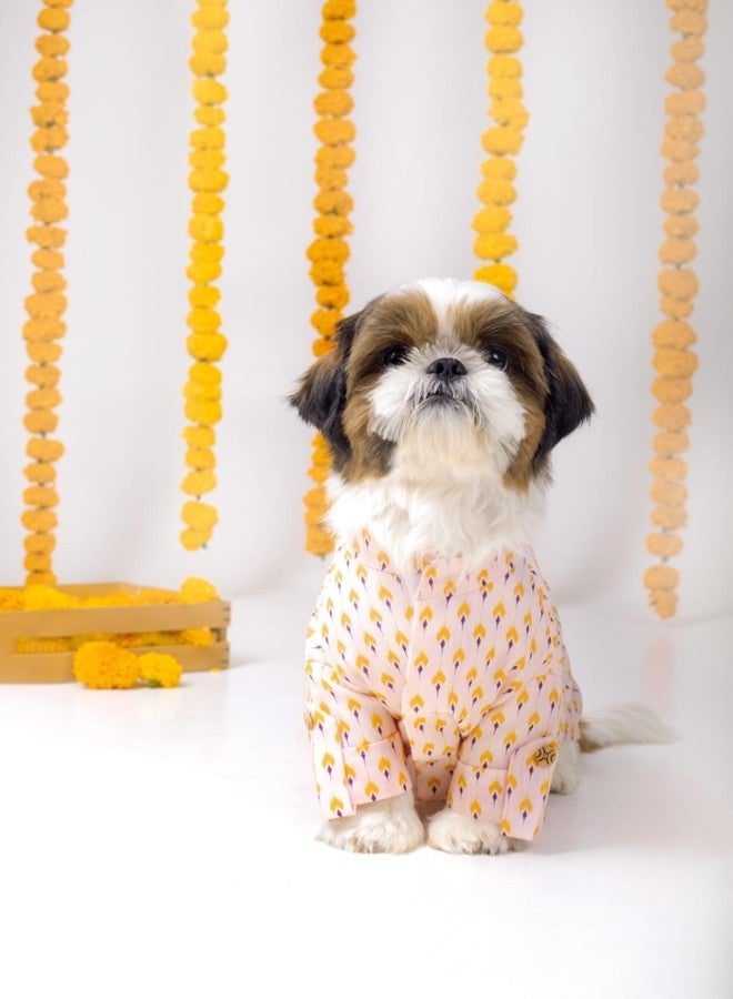 15 BUTTONS Sanskriti Dog Kurta | Premium Soft Cotton Ethnic Wear for Dogs & Puppies | Comfortable, Breathable & Lightweight Pet Clothing | Traditional Indian Outfit for Festivals & Weddings - Image 3